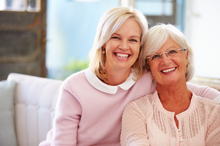 Senior Mother With Adult Daughter